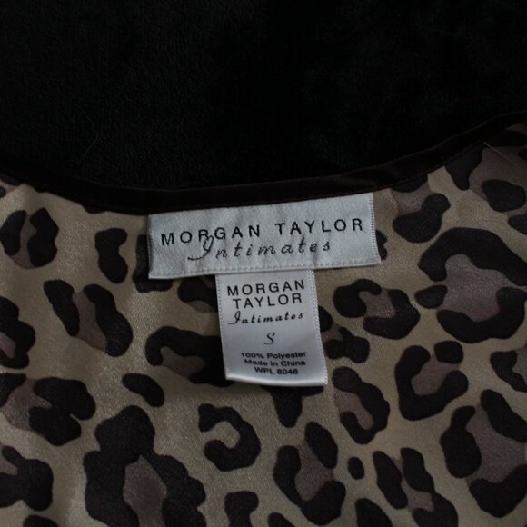 Baby Doll Brown Cheetah Print Slip/Lingerie Dress With Bow - Picture 4 of 5